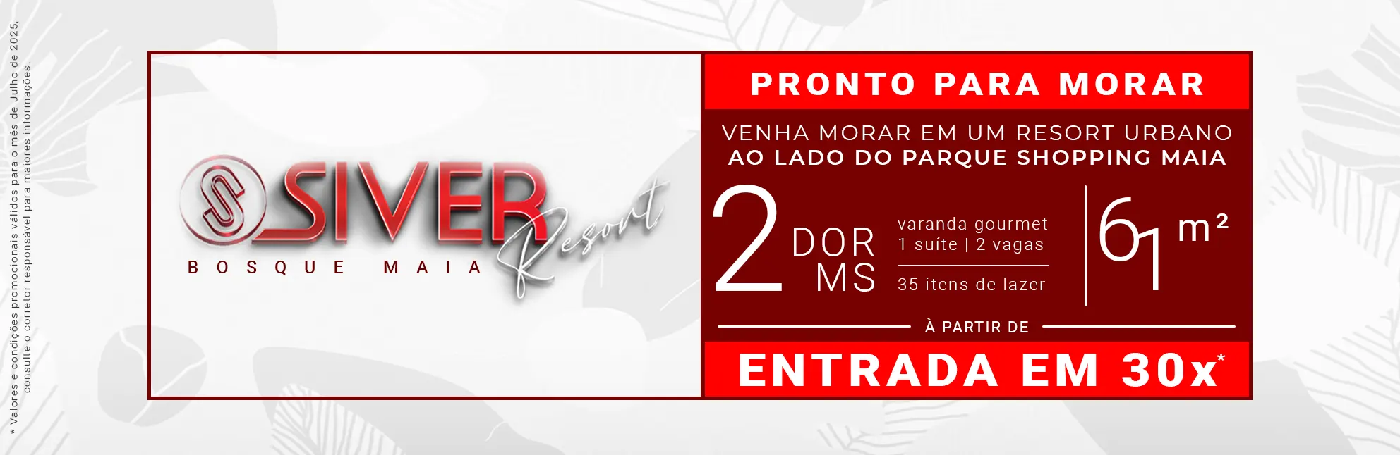 Siver Resort Bosque Maia || Condições promocionais para apartamento de 61 e 58m² || Pronto para morar e entrada em 30 vezes direto com a construtora || Entrega em Dezembro de 2024 || Financiamento Caixa