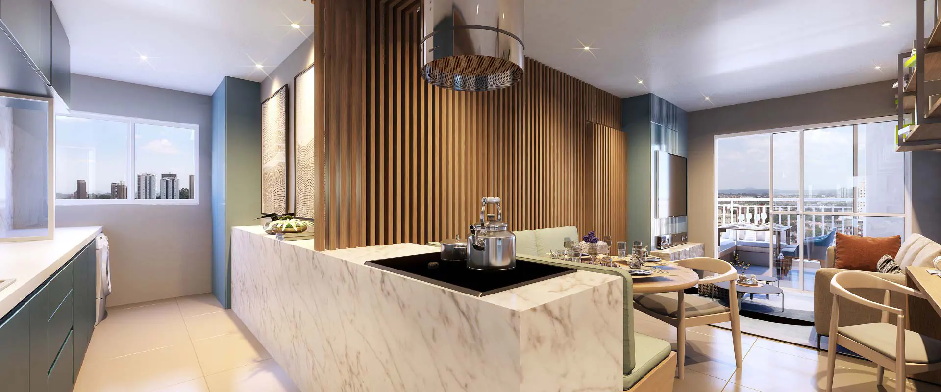 Siver Resort Bosque Maia || Apartamentos de 61, 58, 56 e 45 m², 1 ou 2 dorms com suíte e Studios de 30, 40 m², todos entregues com varanda gourmet com churrasqueira a carvão e 1 ou 2 vagas || Siver Resort Bosque Maia