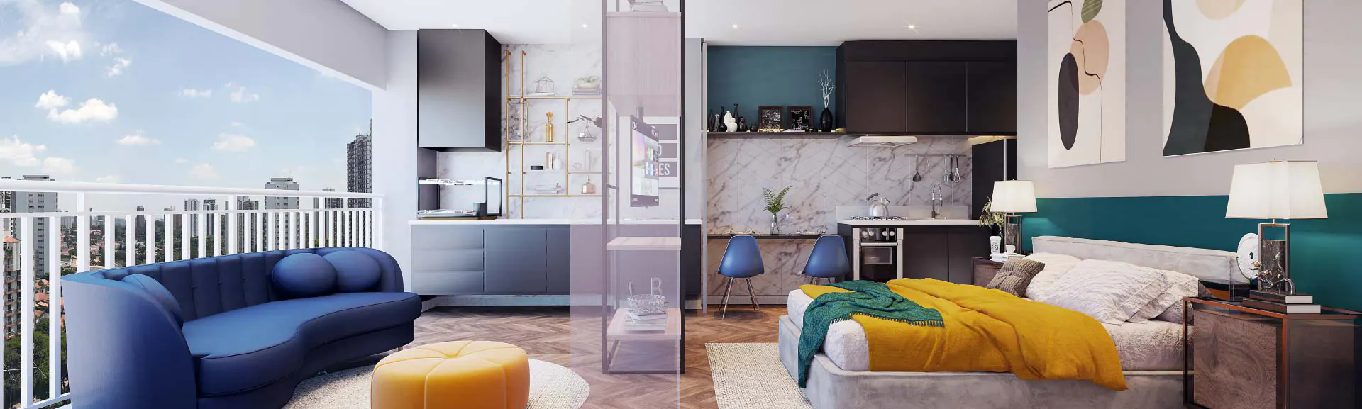 Siver Resort Bosque Maia || Apartamentos de 61, 58, 56 e 45 m², 1 ou 2 dorms com suíte e Studios de 30, 40 m², todos entregues com varanda gourmet com churrasqueira a carvão e 1 ou 2 vagas || Siver Resort Bosque Maia