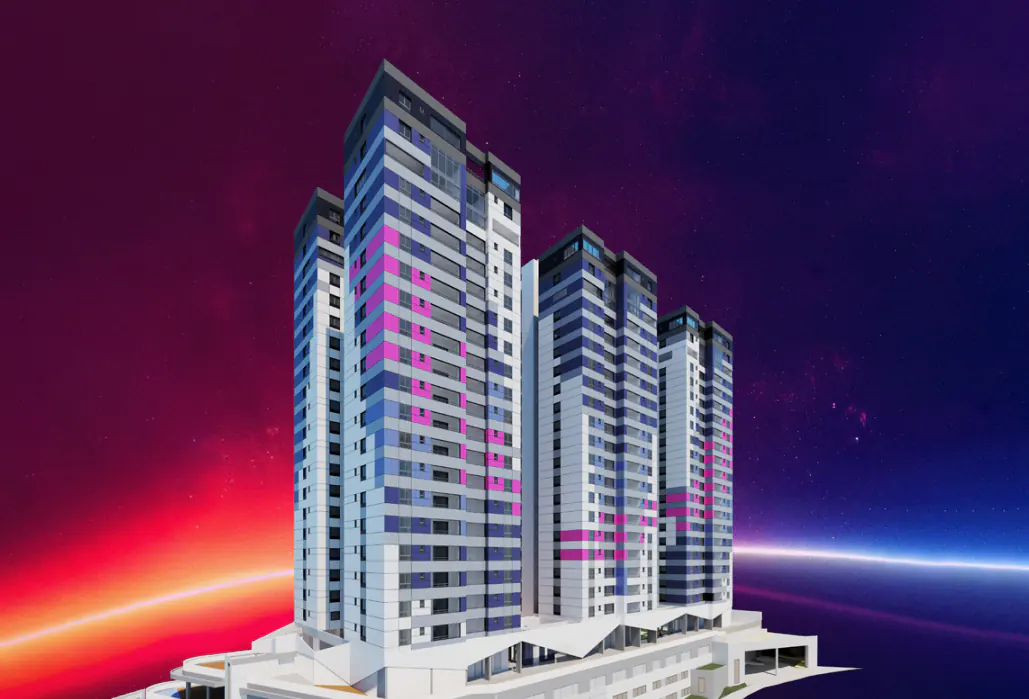 Horizon Residencial || Apartamentos de 95 a 119 m² || 4 e 3 dormitórios com suítes e living ampliado || Varanda gourmet com churrasqueira || 1 ou 2 vagas de garagem || Depósito privativo || Financiamento direto com a construtora Vegus